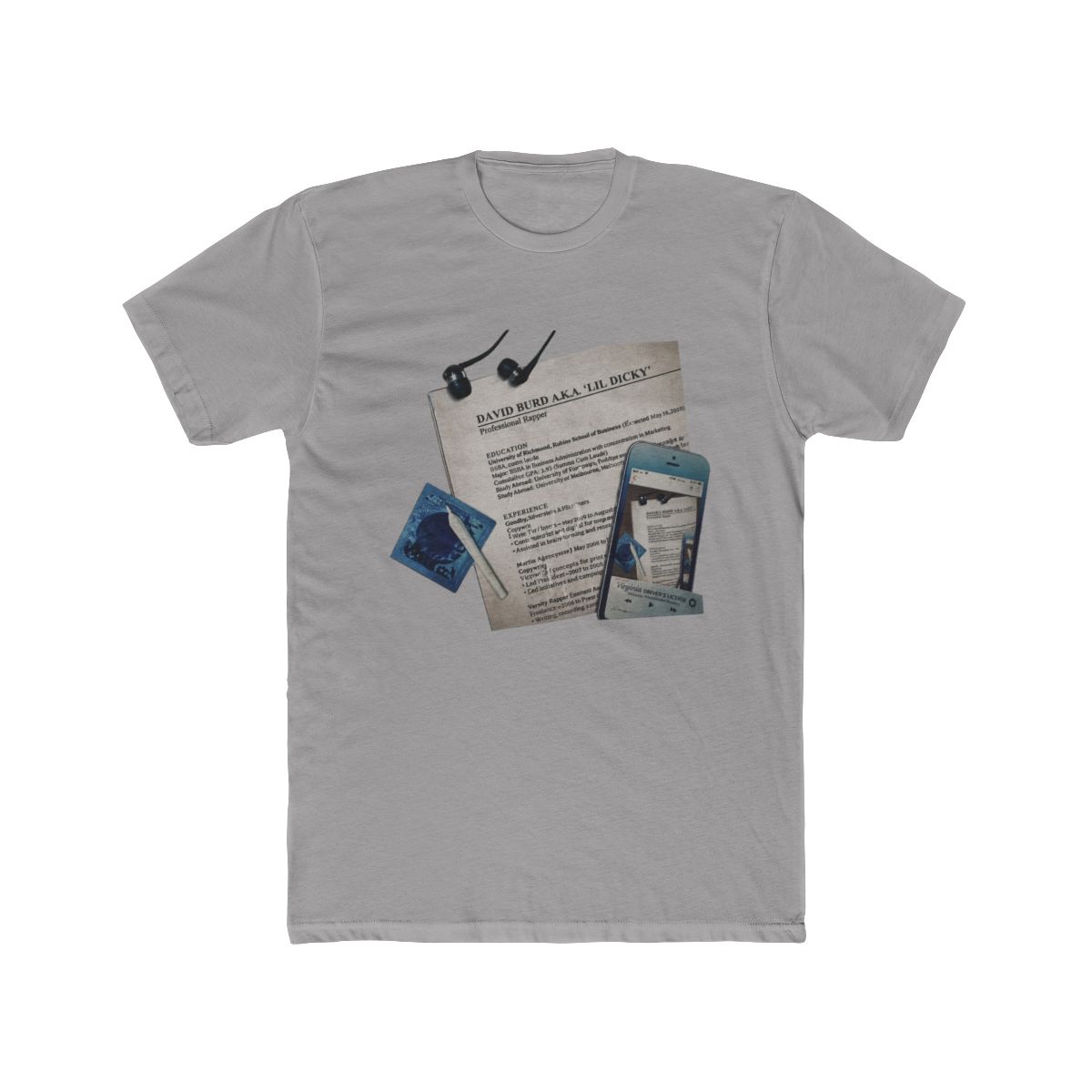 Lil Dicky Professional Rapper Album Cover T Shirt Black